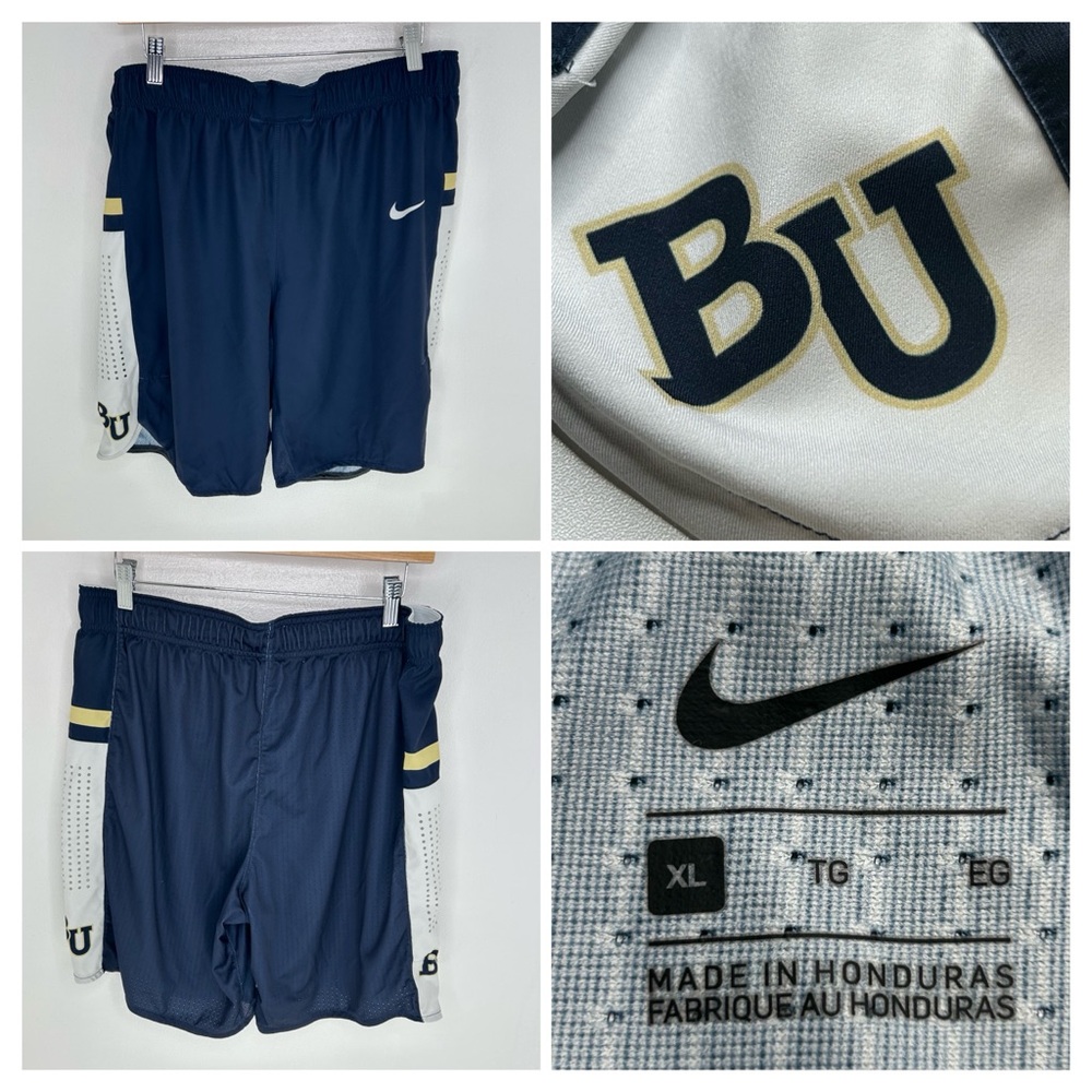 Nike Dri-FIT Elite Bethel University BU Team Issue Shorts XL Navy Minnesota 34x9